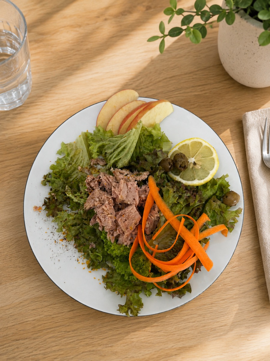 Proteinreicher Sommersalat in 5 Minuten