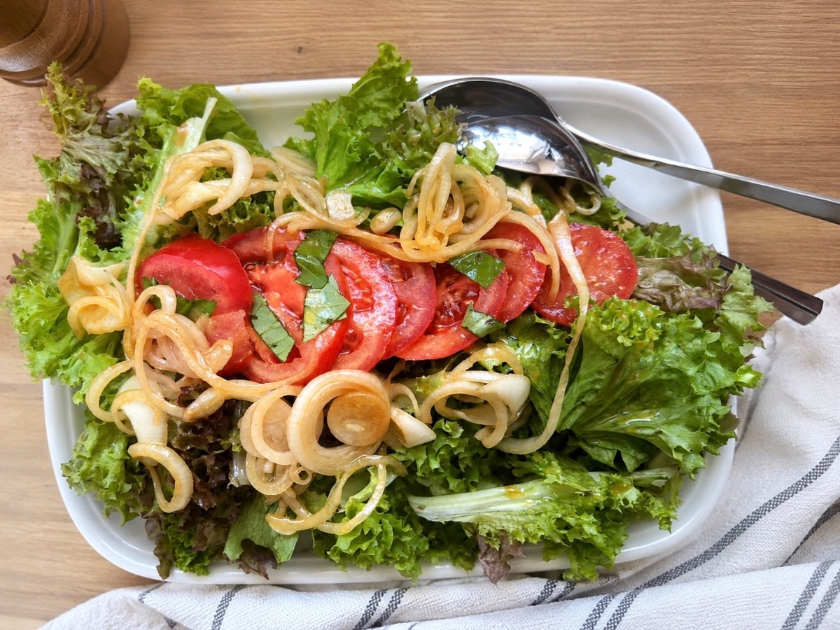 Großer Frischer Salat 🥗 (3 Zutaten)